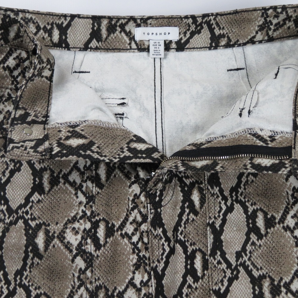 Topshop Cargo Python Print Skirt - image 3